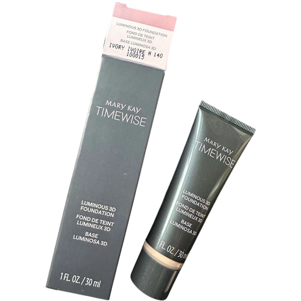 Mary Kay IVORY N 140 Timewise Luminous 3D Foundation 100015 Oil Free Normal Dry
